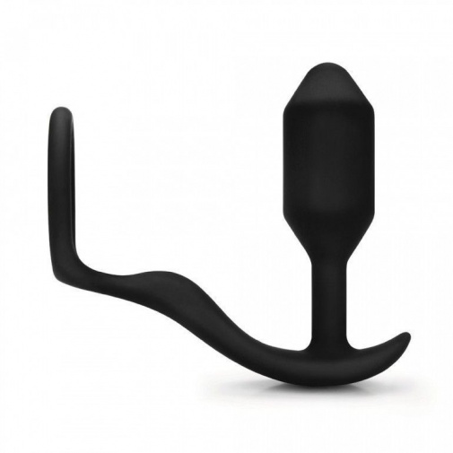 B-Vibe - Snug Plug & Tug Ring - Black photo