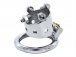 FAAK - 4 Bolts Chastity Cage 45mm - Silver photo-2