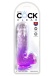 King Cock - 6" 假陽具連睪丸 - 紫色 照片-3