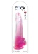 King Cock - 10" Clear Cock w Balls - Pink photo-3