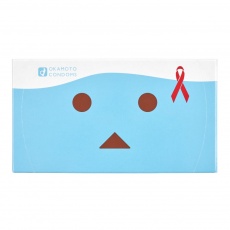 Okamoto - 紙箱人 藍色加潤版安全套 - 12 個裝 照片
