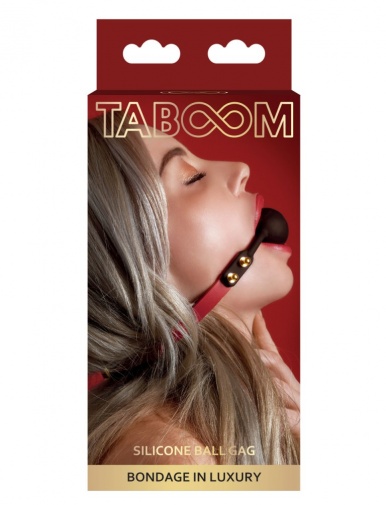 Taboom - Silicone Ball Gag - Red photo