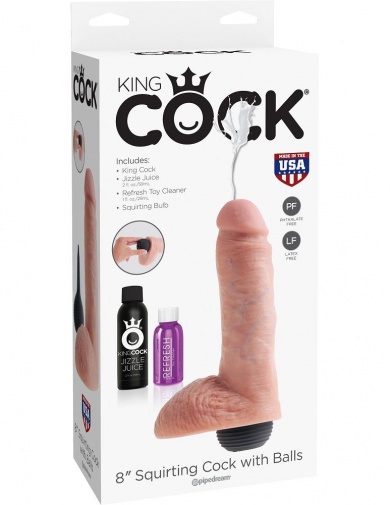 King Cock - Squirting Cock 8″ - Flesh photo
