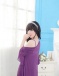 SB - 连衣裙连性感长袍 A269-4 - 紫色 照片-3