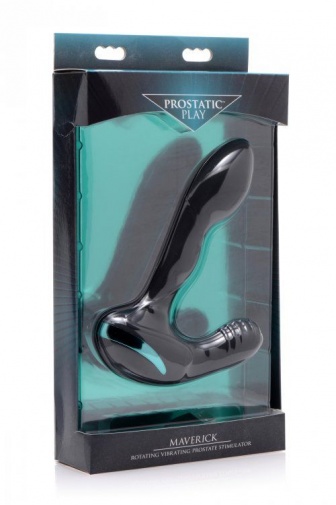 Prostatic Play - Maverick Prostate Stimulator Rotating Vibrating - Black photo
