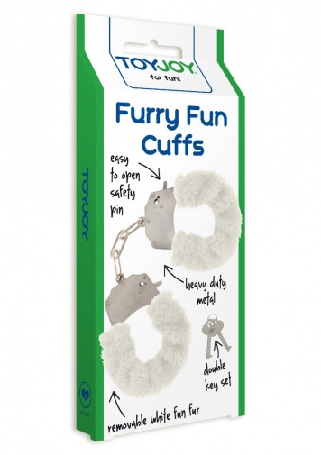 ToyJoy - Furry Fun Cuffs - White photo