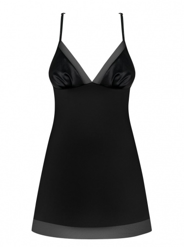 Obsessive - Alifini 连身裙和丁字裤 - 黑色 - L/XL 照片