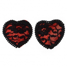 Toynary - SM06 Lace Nipple Covers - Red photo