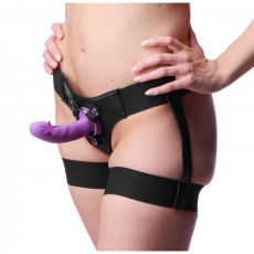 Strap U - Bardot Garter Belt Style Strap On Harness - Black photo
