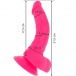 Diversia - Flexible Vibro Dildo 21.5cm - Pink photo-6