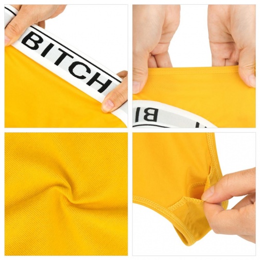 Lovetoy - Bitch Vibrating Panties L - Yellow photo