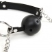 Lux Fetish - Breathable Ball Gag w/Nipple Chain photo-5