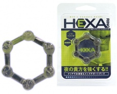 A-One - Hexa Ring 陰莖環 - 黑色 照片