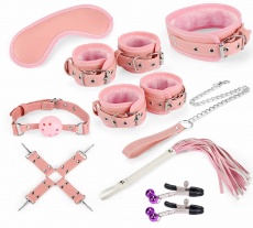 MT - Slave Training Bondage Set - Fluff Pink photo