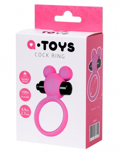 A-Toys - Pikle 震动阴茎环 - 粉红色 照片