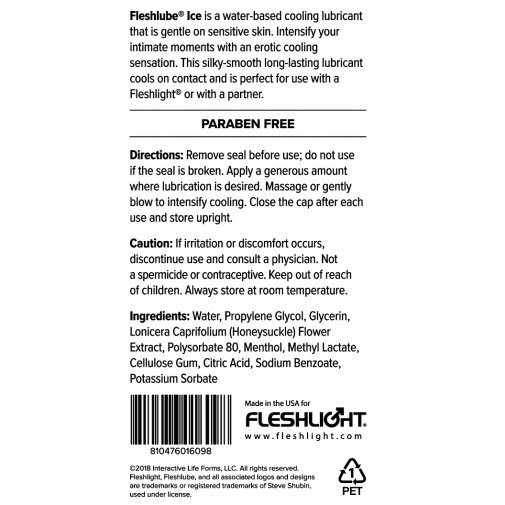 Fleshlight - Fleshlube 冷感潤滑劑 - 250ml 照片