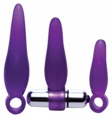 Frisky - 3 Piece Vibrating Finger Rimmer Set - Purple photo