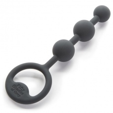 Fifty Shades of Grey - Silicone Anal Beads - Black photo