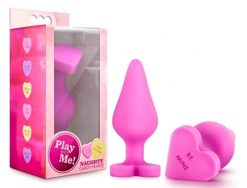 Blush Play - Naughty Candy Heart Be Mine Plug - Pink photo