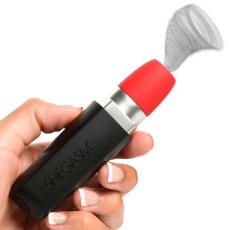 Inmi - Shegasm Pocket Pucker Lipstick Clit Stimulator - Black 照片