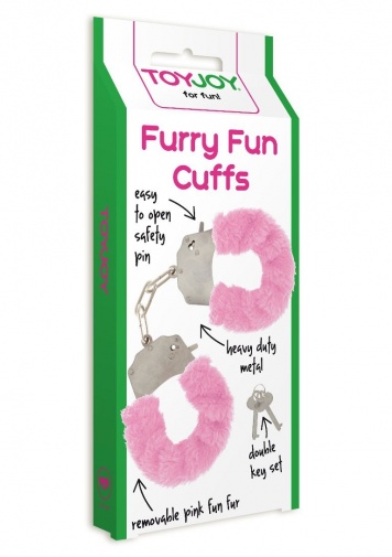 ToyJoy - Furry Fun Cuffs - Pink photo