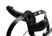 Strap U - Power Pegger 穿戴式束帶連矽膠震動雙頭假陽具 - 黑色 照片-3