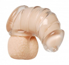 Master Series - Detained Soft Body Chastity Cage - Clear photo