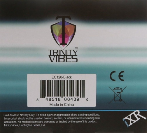 Trinity Vibes - 充气震动后庭塞 - 黑色 照片