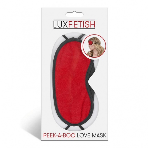 Lux Fetish - Peek-A-Boo愛情眼罩 - 紅色 照片