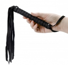 Frisky - Cat Tails Suede Hand Whip - Black photo