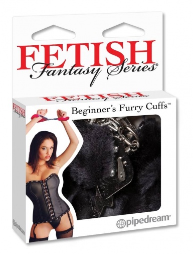 Fetish Fantasy - Beginners Furry Cuffs - Black photo