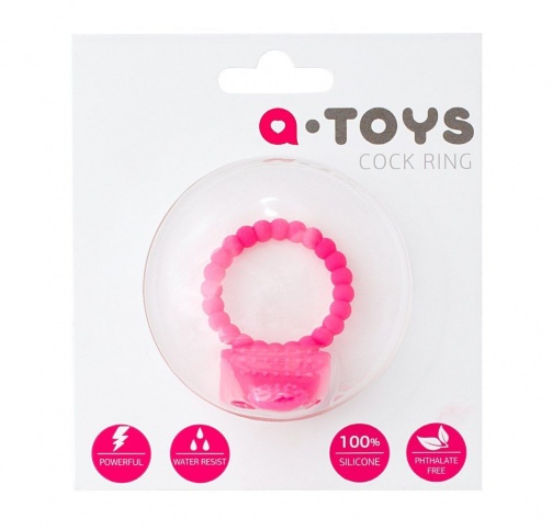 A-Toys - 阴茎震动环 - 粉红色 照片