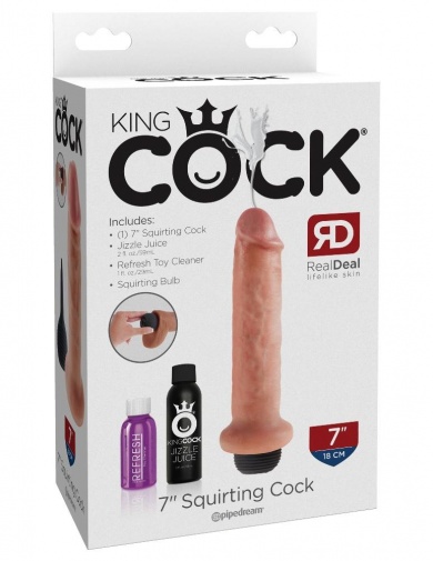 King Cock - Squirting Cock 7″ - Flesh photo