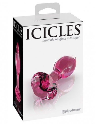 Icicles - 玻璃珠寶款後庭按摩器79號 - 粉紅色 照片