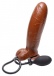 Trinity Vibes - Inflatable Suction Cup Realistic Dildo - Brown photo-4
