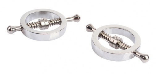 Chisa - Spring Metal Nipple Clamps - Silver photo