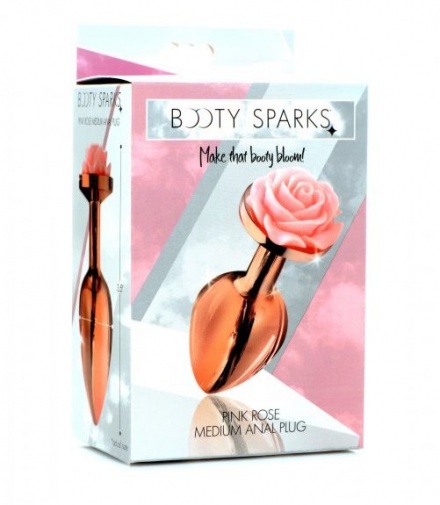 Booty Sparks - 玫瑰金后庭塞中码 - 粉红色 照片