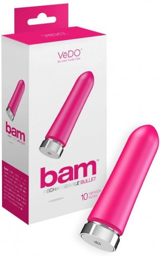 VeDO - Bam 充電式震動子彈 - 粉紅色 照片