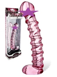 Prisms Erotic Glass - Blushing Shakti Twisted Wand - Pink photo