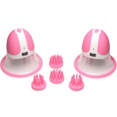 Size Matters - Nipple Suckers w Attachments - Pink 照片