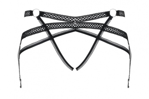 Obsessive - Darkie Garter Belt - Black - S/M photo