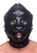 Strict - 仿陽具口罩型口塞連頭罩 - 黑色  照片-4