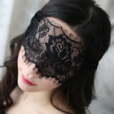 SB - 蕾丝眼罩 - 黑色 照片