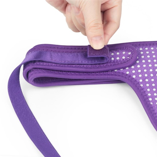 Lovetoy - Polka Dots Easy Strap-On Harness - Purple photo