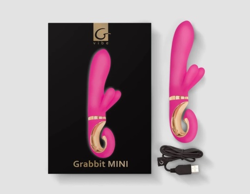 Gvibe - Grabbit Mini 兔子震動棒 - 紫紅色 照片