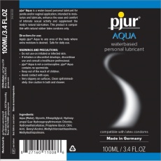 Pjur - 经典配方水性润滑液  - 100ml 照片