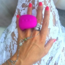 Fun Toys - Gring 手指震動器 - 莓粉色 照片