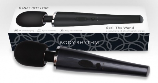 Chisa - Body Rhythm Sorli 魔杖按摩器 - 黑色 照片