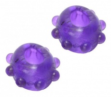 Trinity Vibes - 2 Gummy Cock Rings - Purple photo