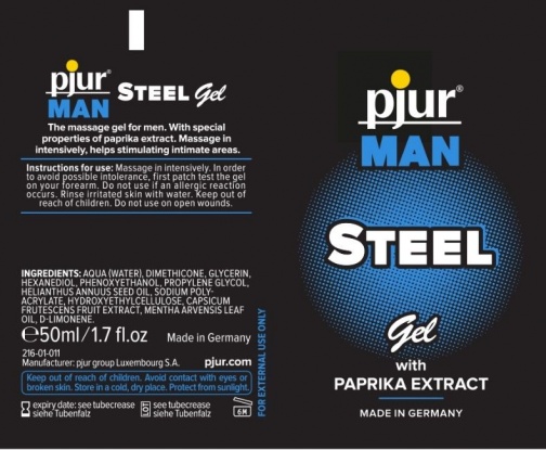 Pjur - Man Steel Gel - 50ml photo